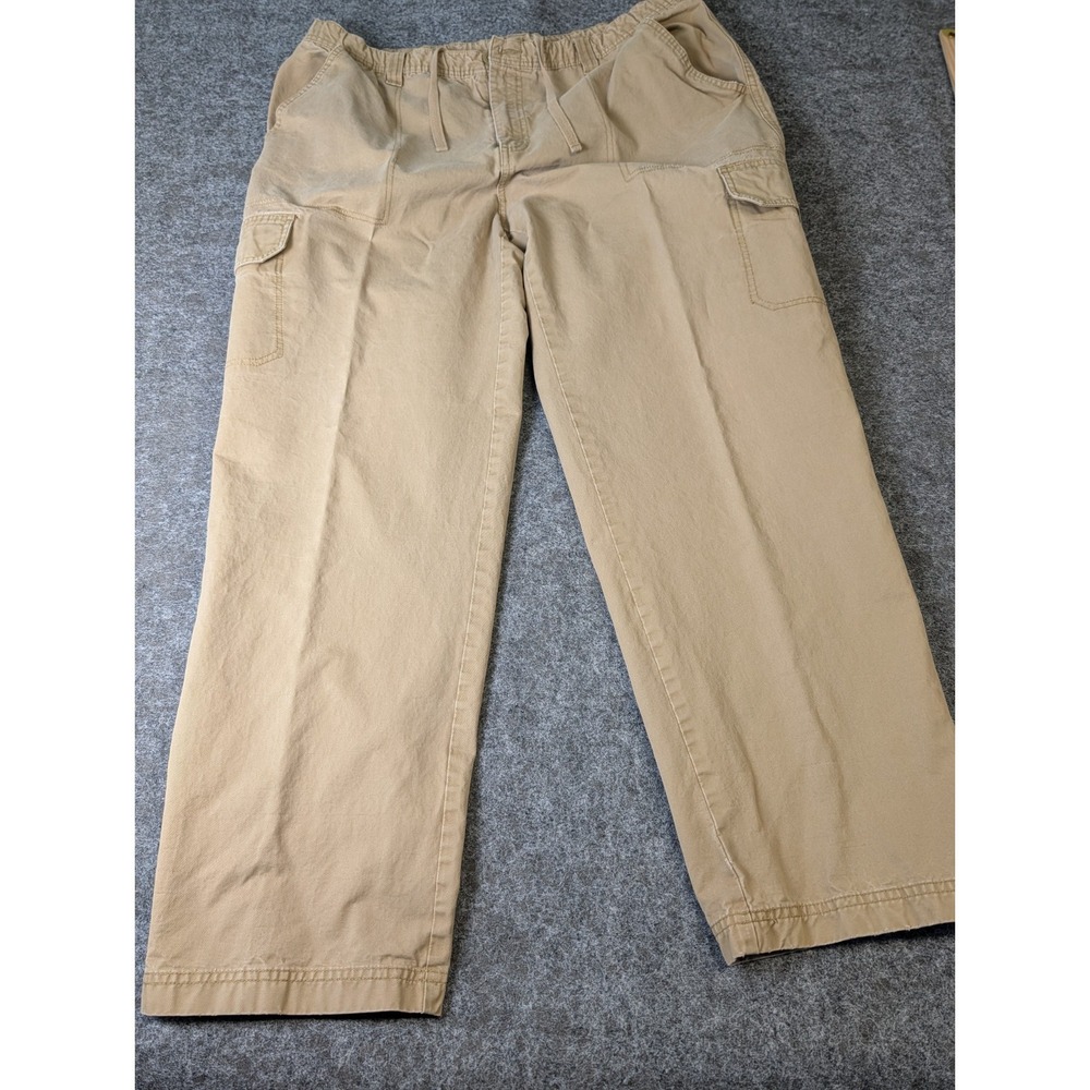 Magellan Sportswear Cargo Pants Men's 40x32 Cotton Zip Drawstring See Desc.